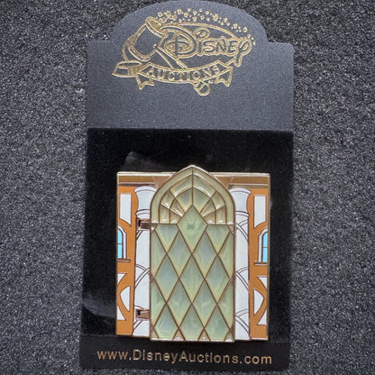 Evil Queen Stained Glass Door Disney Auctions Hinged Pin
