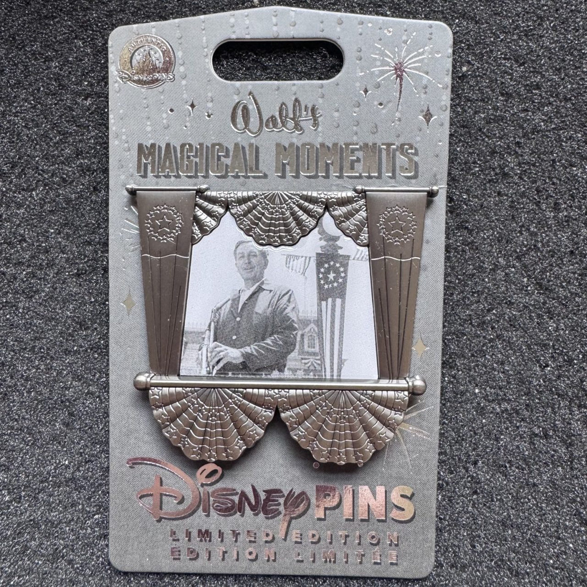 Walt's Magical Moments Disneyland Dedication Speech Pin