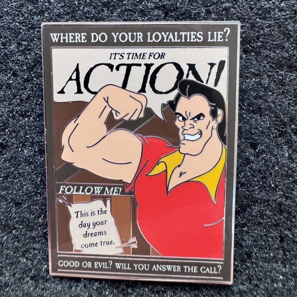Gaston Heroes vs Villains Pin