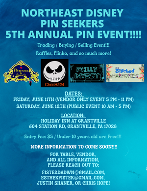 Northeast Disney Pin Seekers 5th Annual Pin Event