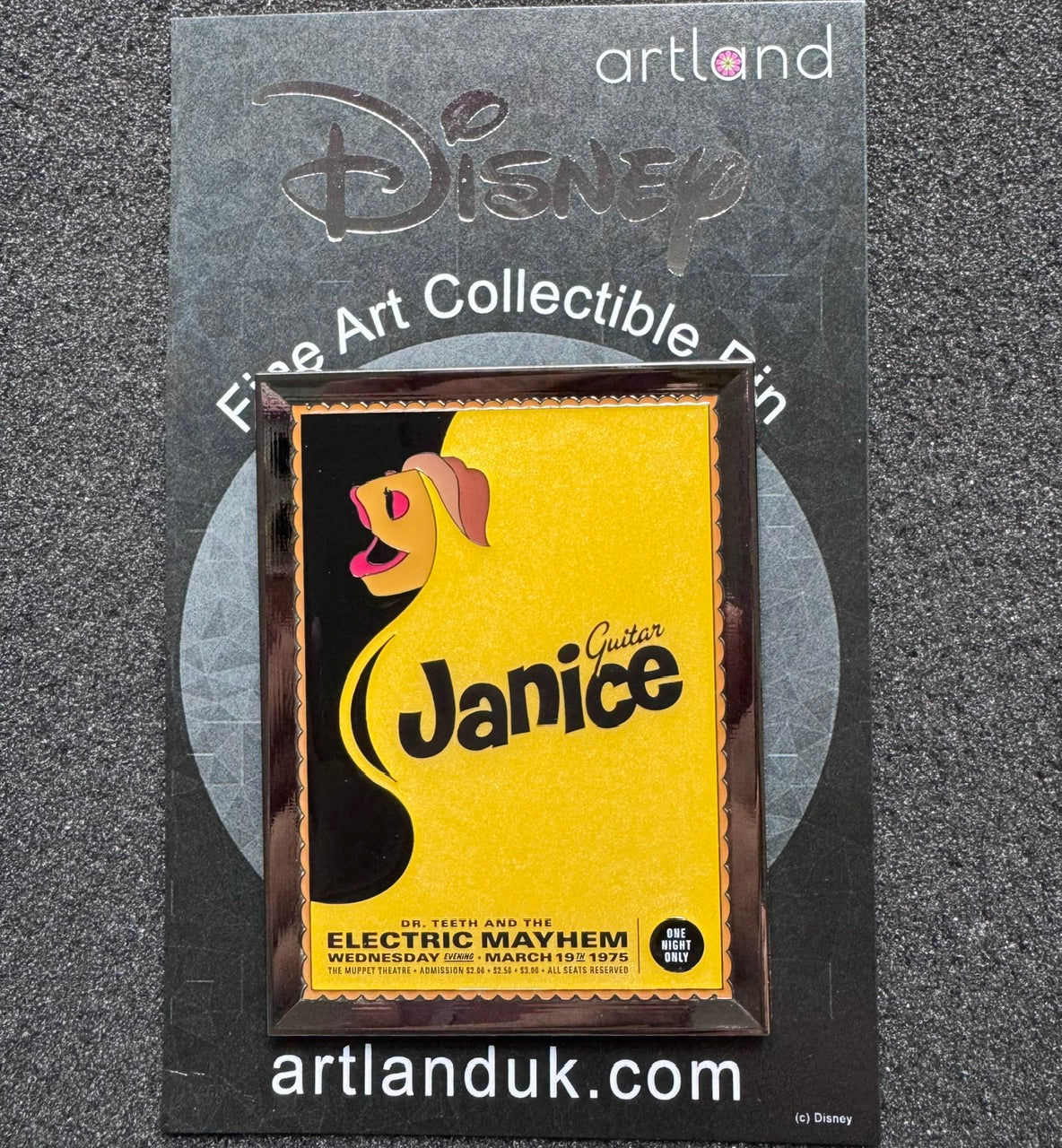 Janice Poster The Muppets Studio ArtLand Pin