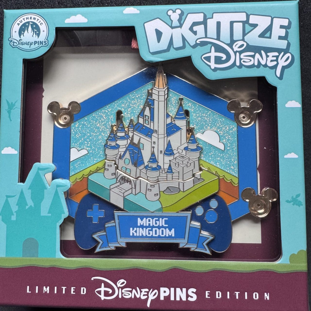 Cinderella's Castle Magic Kingdom Digitize Disney Jumbo Pin