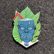 Blue Shrunken Zombie Trader Sam's Tiki Mugs Mystery Pin