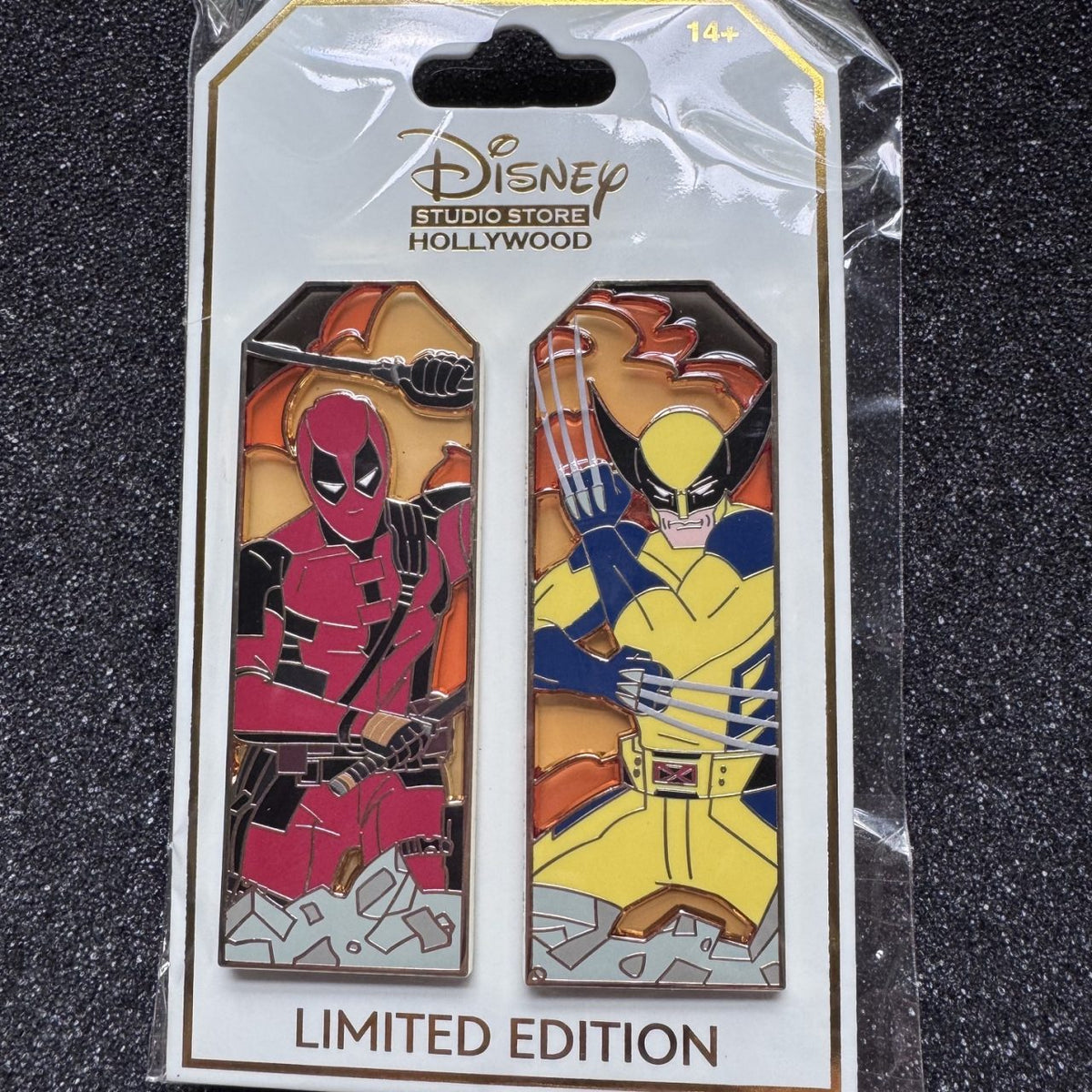 Deadpool & Wolverine Stained Glass Duos DSSH Pin