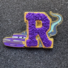 "R" Ramone Pixar Cars Chenille Fuzzy Letters Blind Box Pin