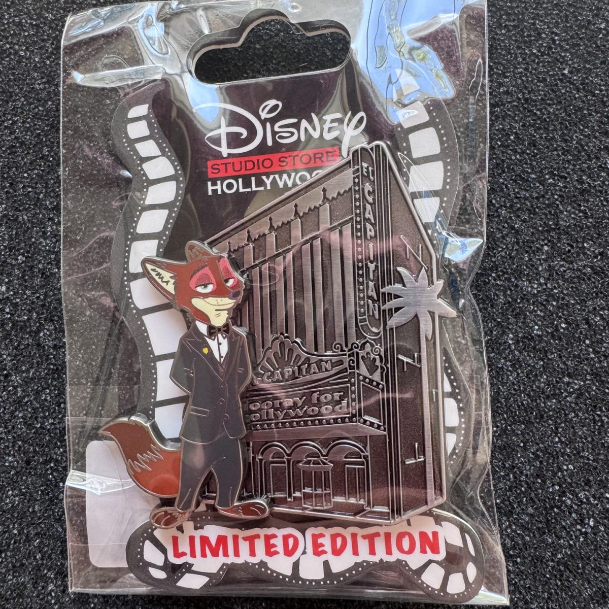Nick Wilde El Capitan Theatre 100th Character Pin