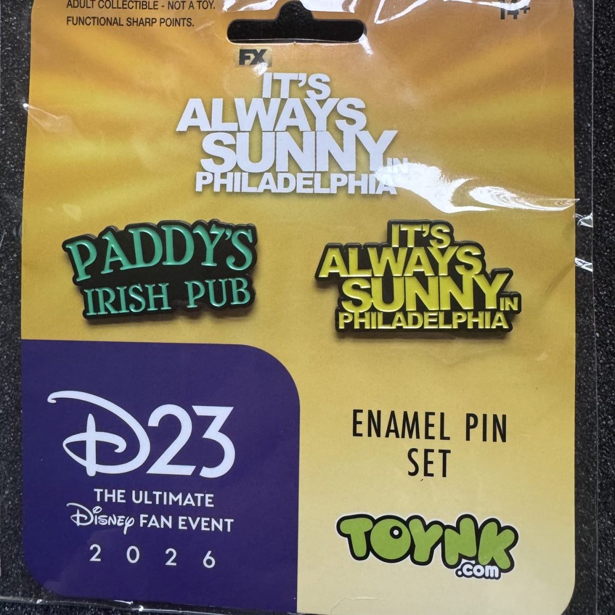 It's Always Sunny In Philadelphia TOYNK D23 Pin Set