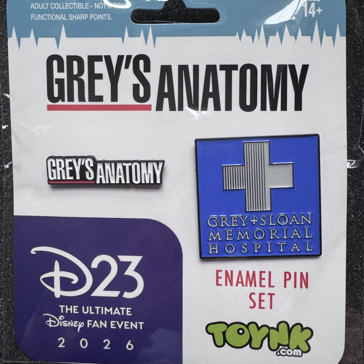 Grey's Anatomy TOYNK D23 Pin Set