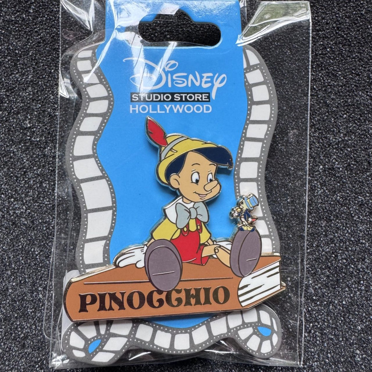 Pinocchio & Jiminy Cricket Storybook Characters D23 Pin