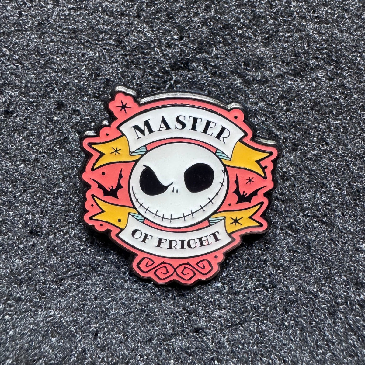 Jack Skellington "Master of Fright" Tattoo Quotes Pin