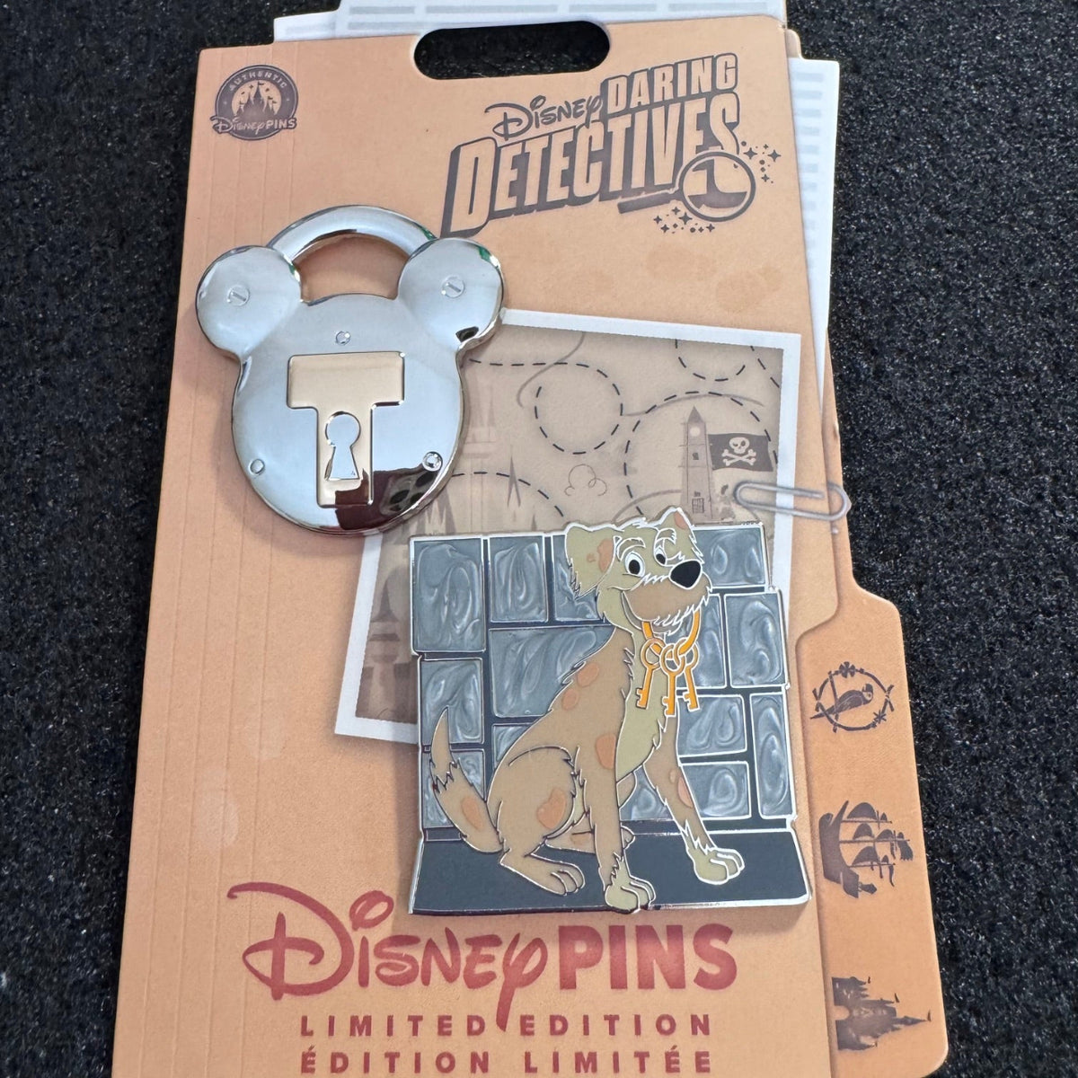 Jailer Dog Pirates of the Caribbean Daring Detectives Pin Set