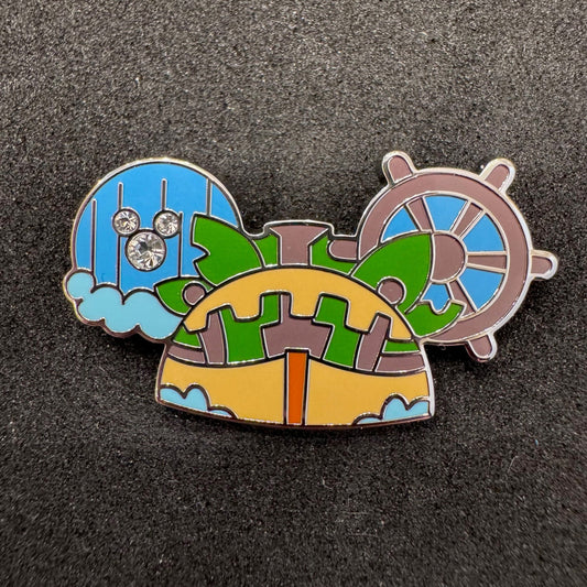 Jungle Cruise Super Chaser Ear Hats Wave B Hidden Disney Pin