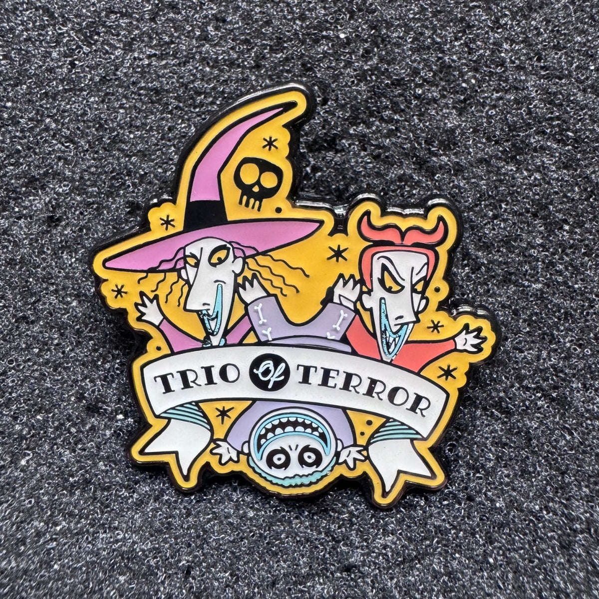 Lock, Shock, & Barrel "Trio of Terror" Tattoo Quotes Pin