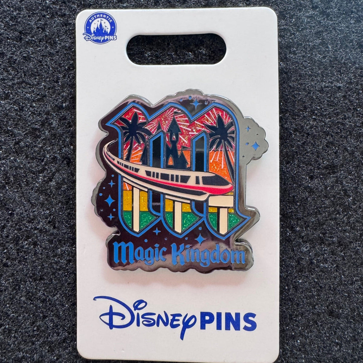 "M" Monorail Magic Kingdom Letters Pin
