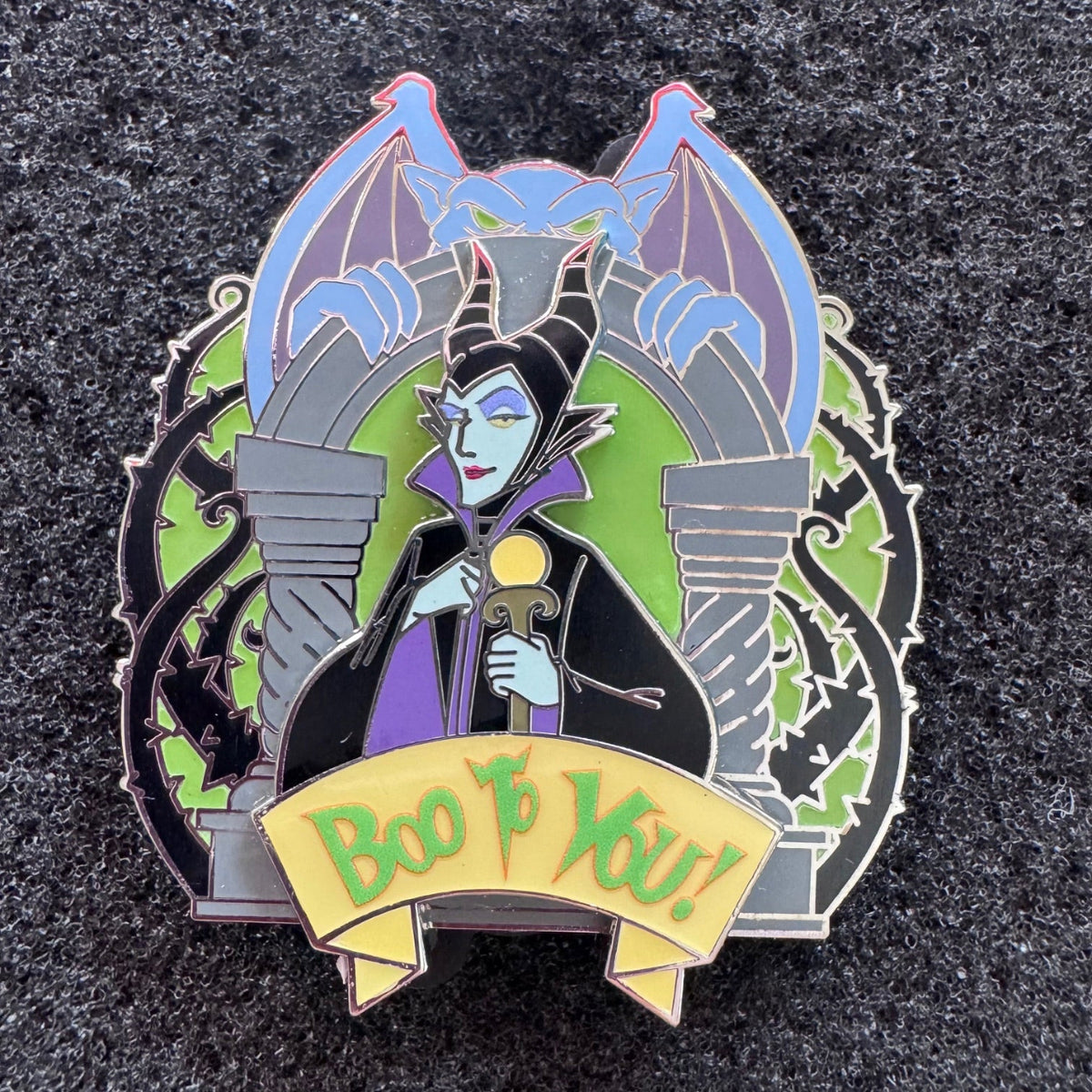 Maleficent "Boo to You" Mickey's Not So Scary Halloween Party Pin