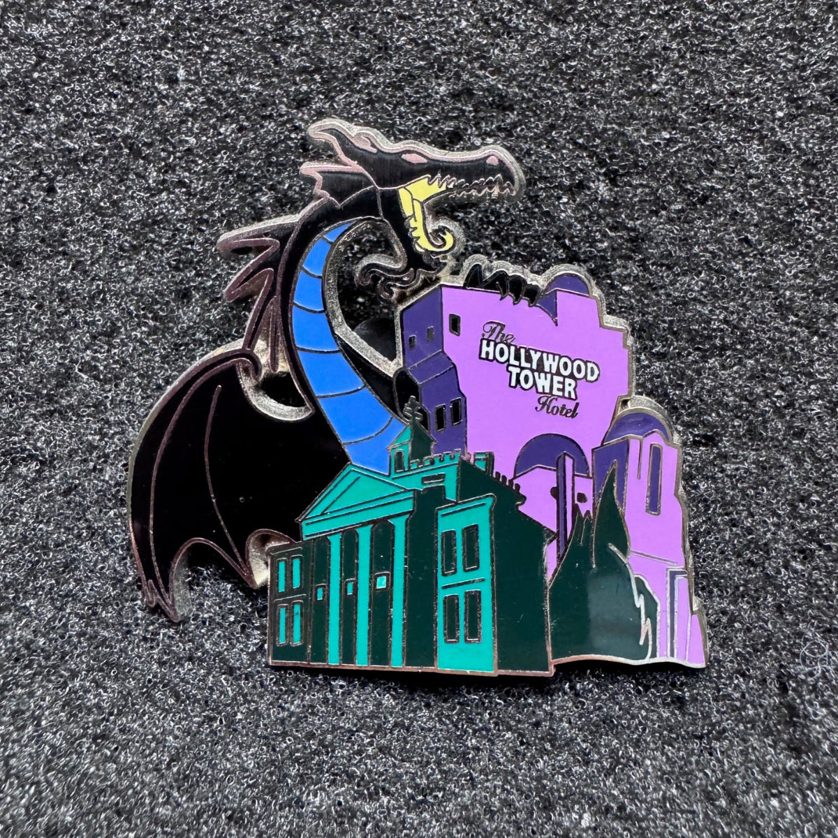 Maleficent The Haunted Mansion & Hollywood Tower Hotel Pin