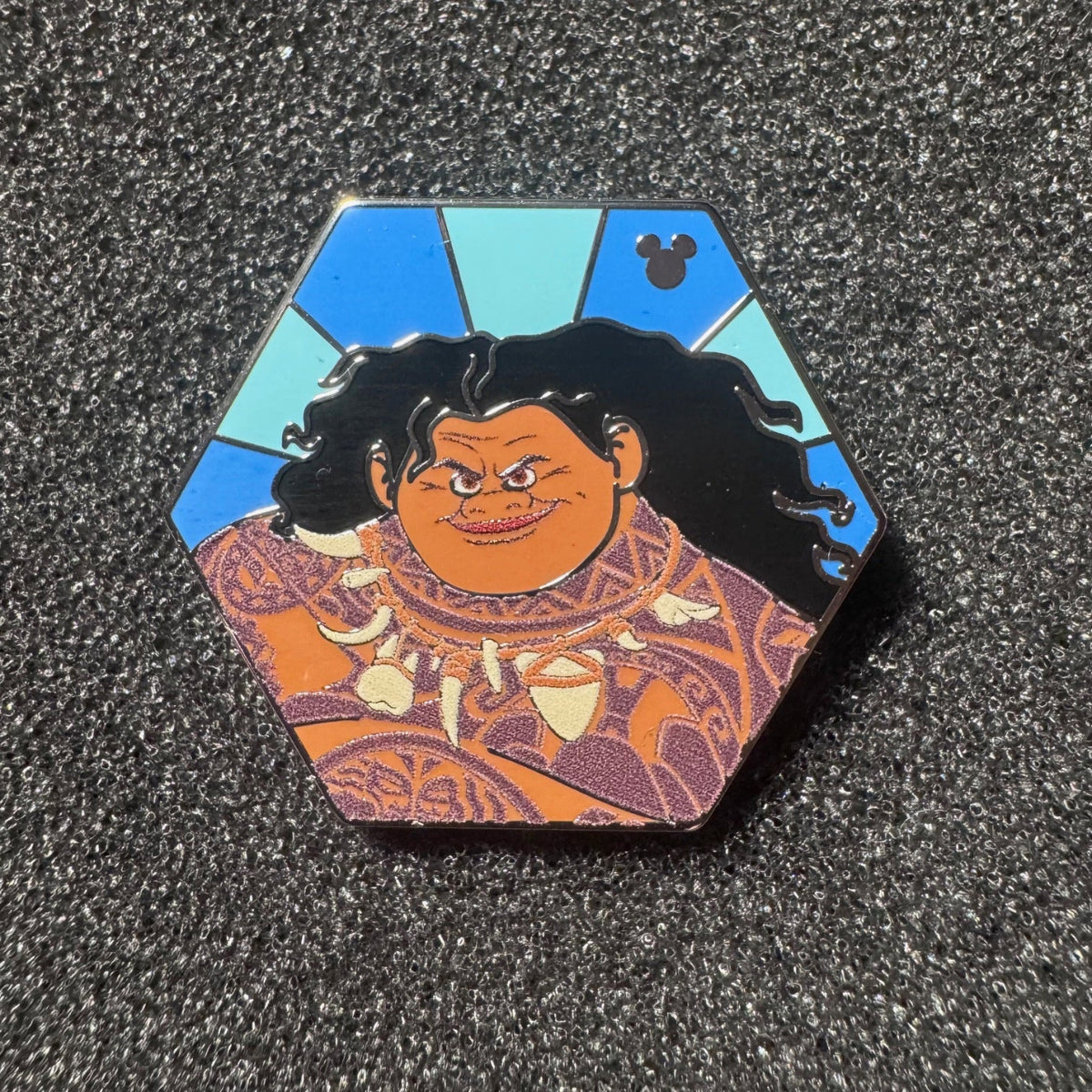 Maui Film Hexagon Hidden Mickey Wave B Pin