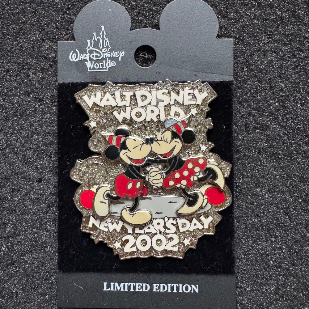 Mickey and Minnie New Years 2002 Pin