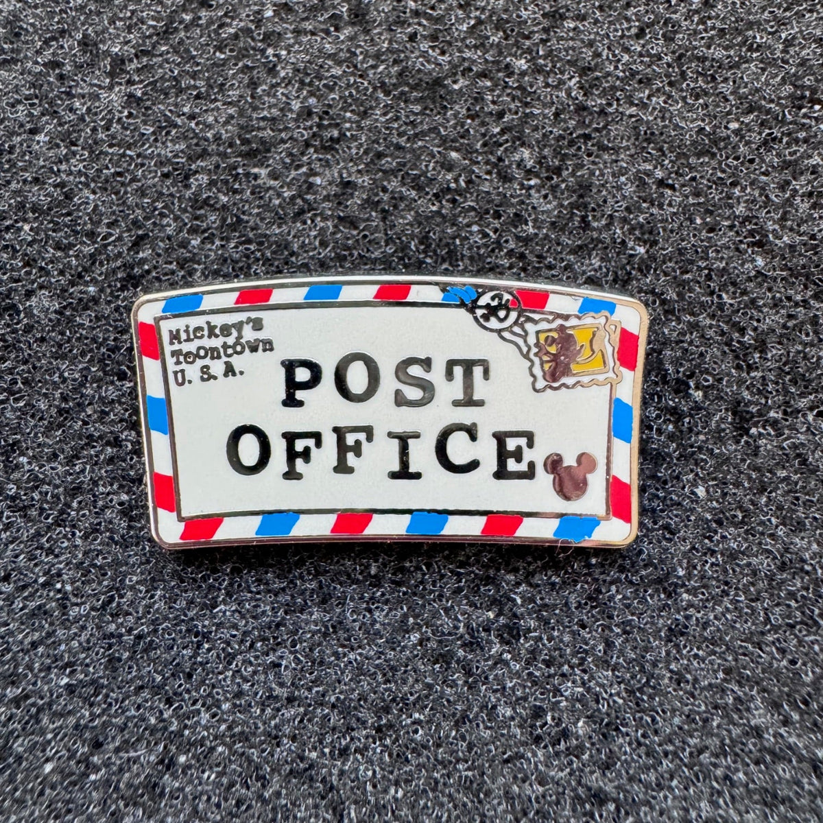 Mickey Completer Toon Town Signs Post Office Hidden Mickey Pin