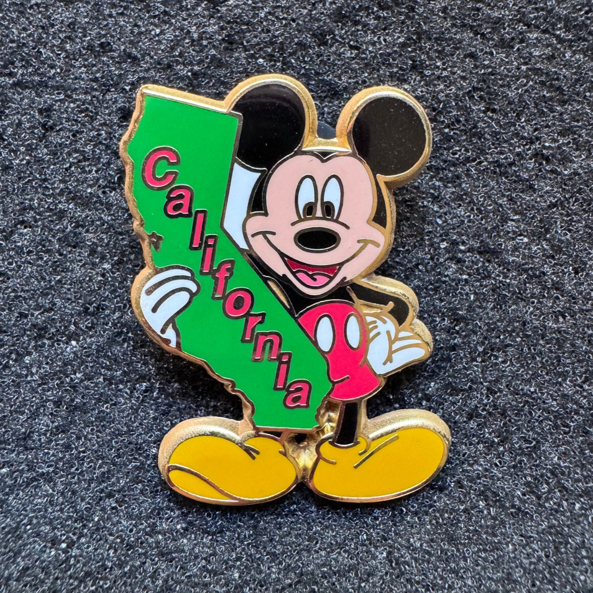 Mickey Mouse California State Map 12 Months of Magic Pin