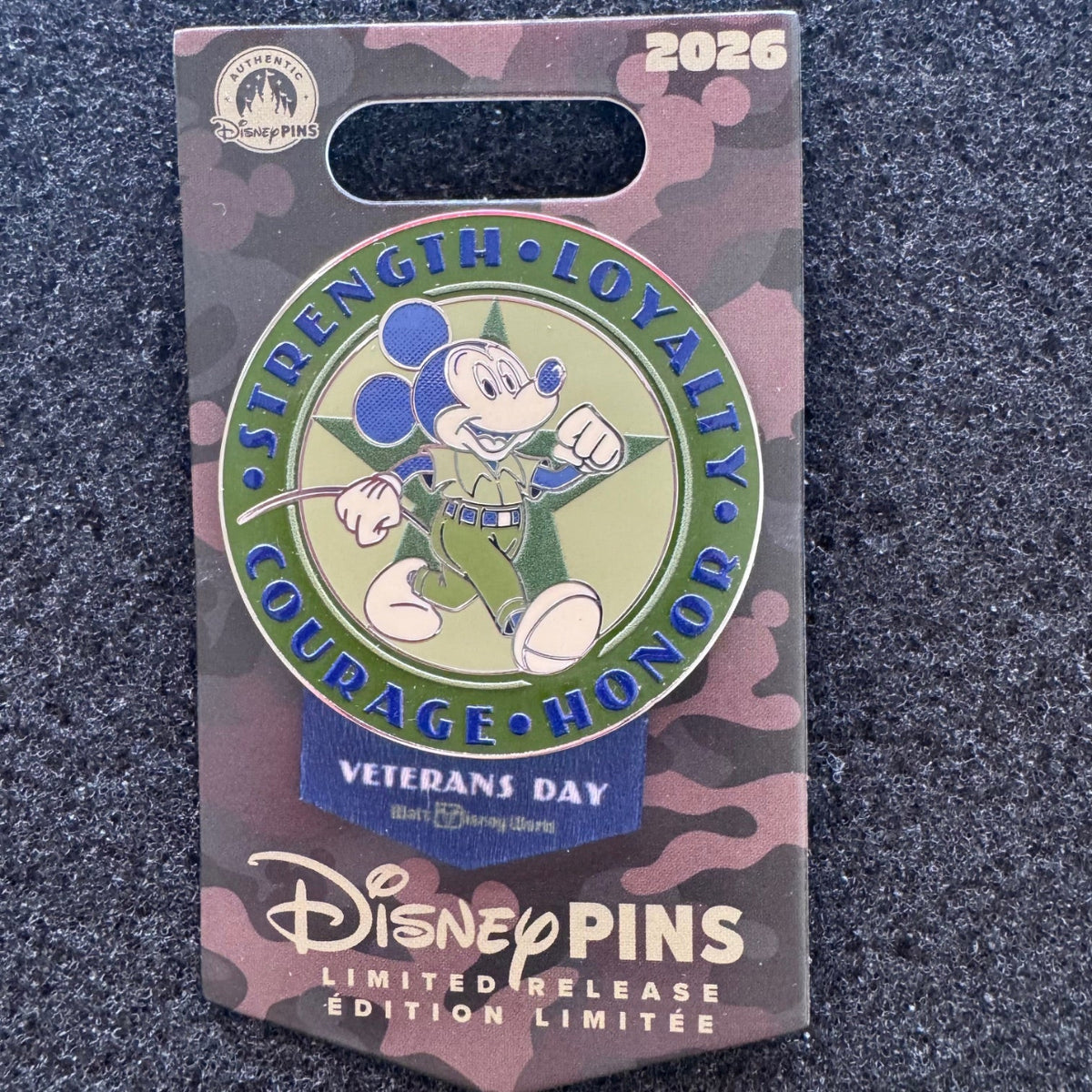 Mickey Mouse Veteran's Day Pin