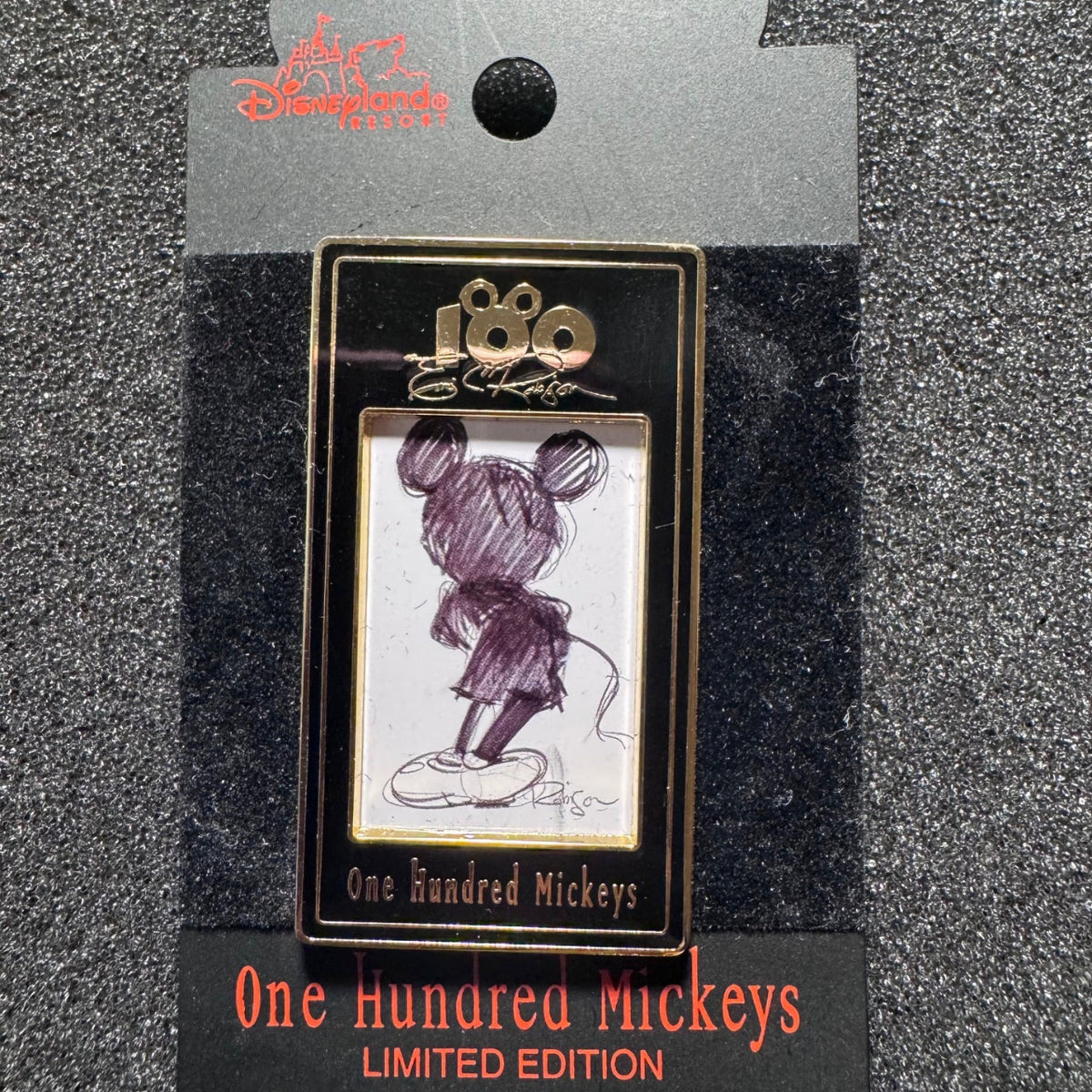 Mickey Shake It/Backside View One Hundred Mickeys Eric Robison Art Series Pin