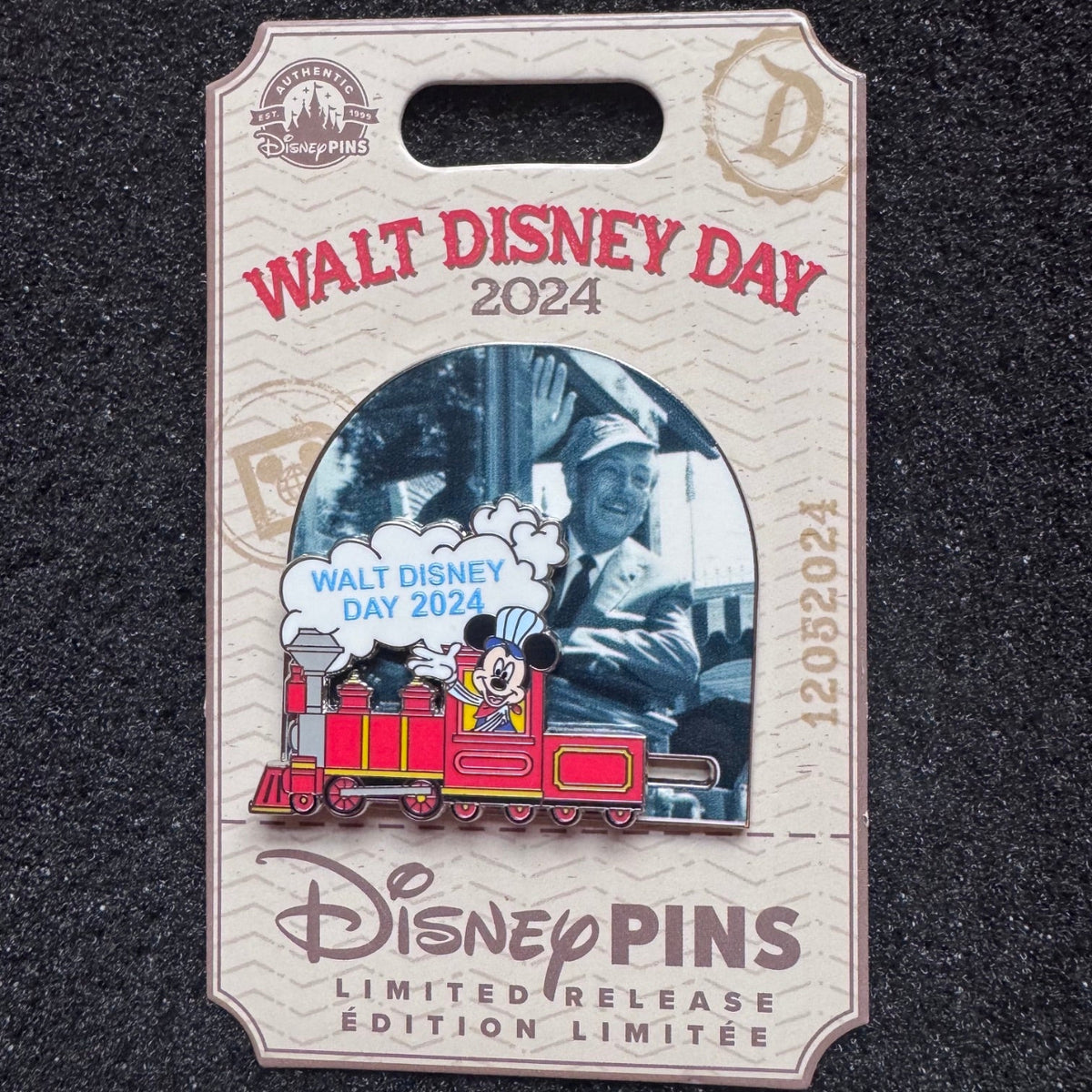 Mickey with Train Walt Disney Day 2024 Pin