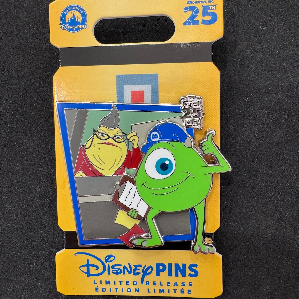 Mike & Roz Monsters, Inc. 25th Anniversary Pin