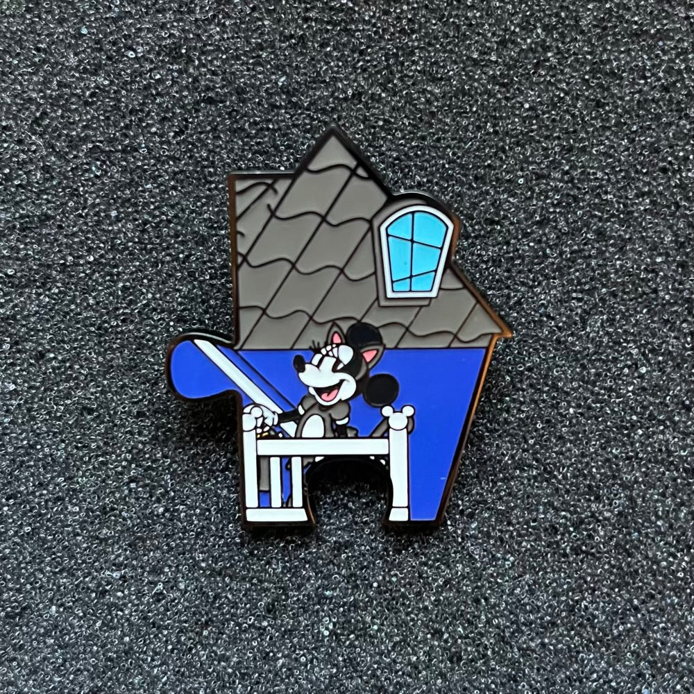 Minnie Mouse Haunted House Puzzle Loungefly Pin