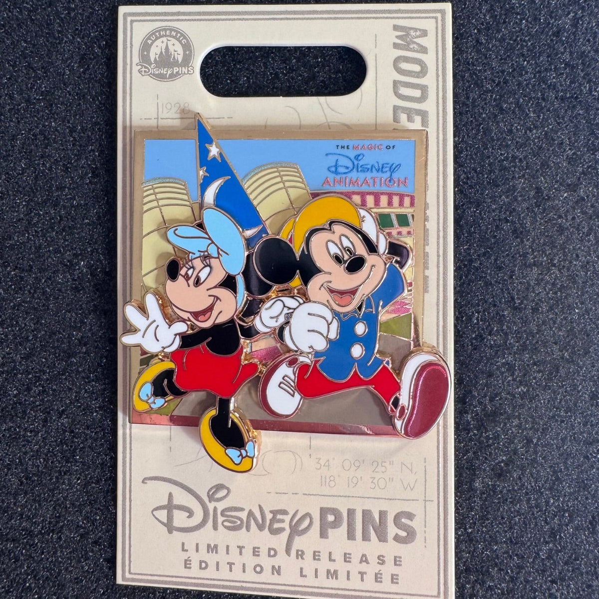 Minnie & Mickey The Magic of Disney Animation Pin