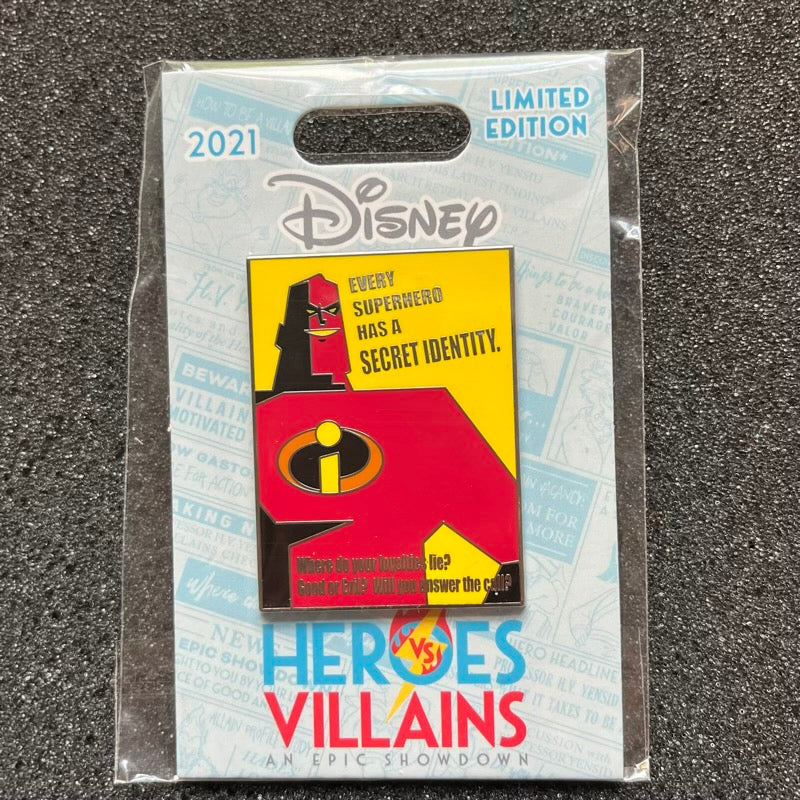 Mr. Incredible Heroes Vs. Villains Pin
