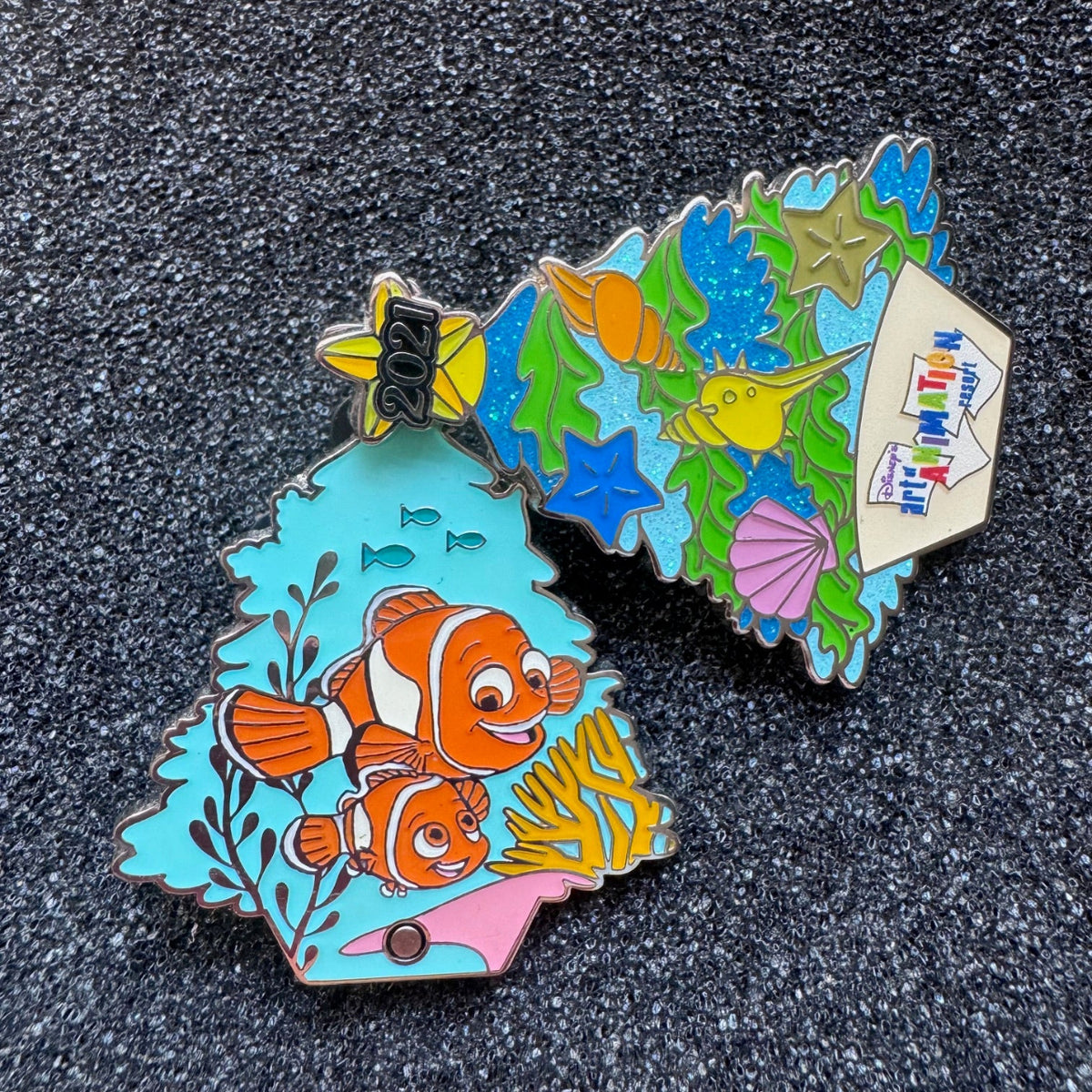 Nemo The Art of Animation Resort Christmas Tree Hinged Pre-Production Pin
