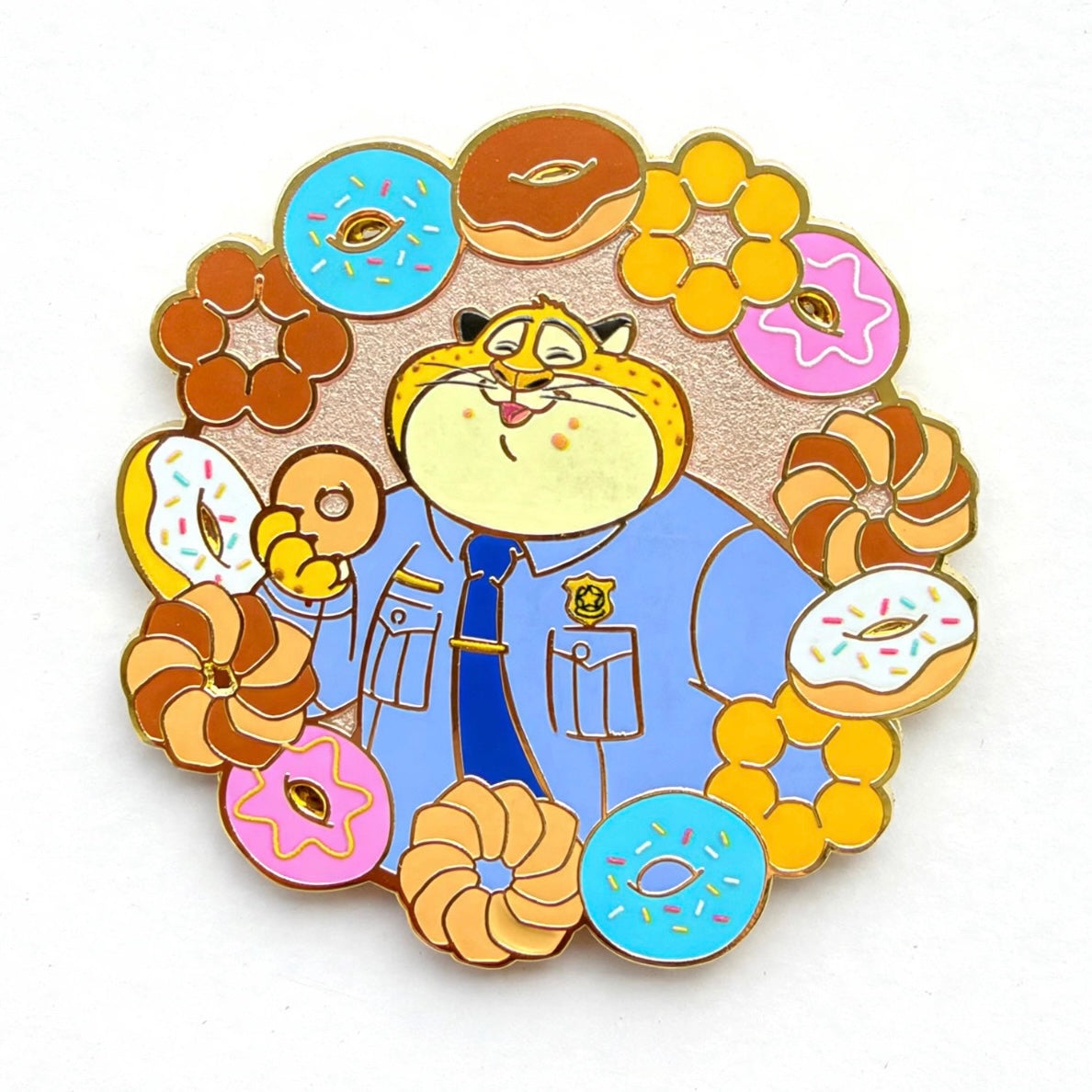 Officer Clawhauser Donuts Zootopia Disney Pin