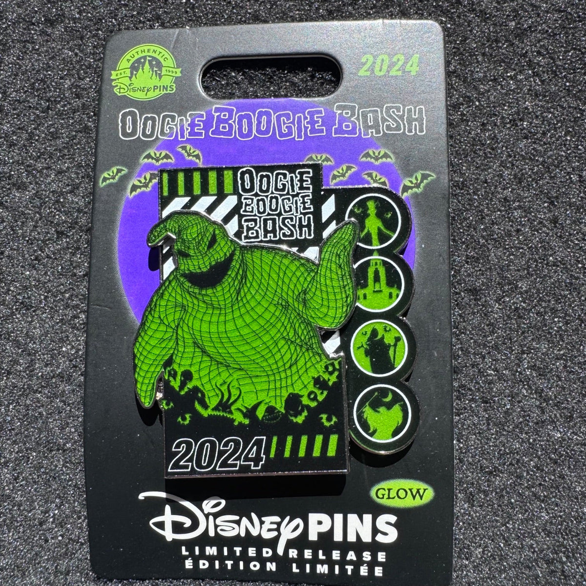 Oogie Boogie Bash Glow in the Dark Pin