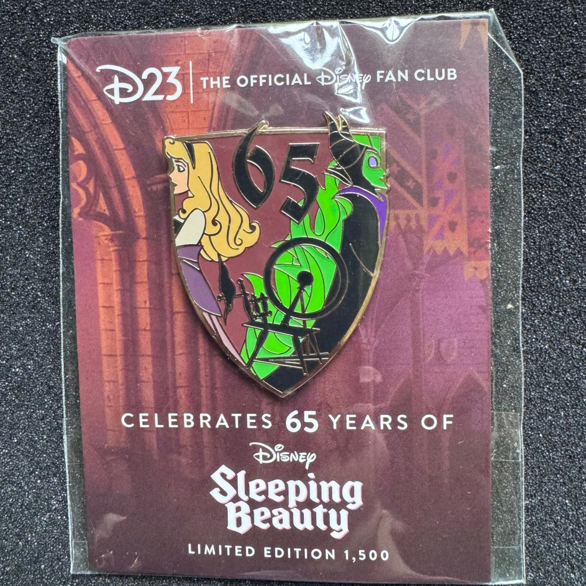 Princess Aurora & Maleficent Sleeping Beauty 65th Anniversary Pin