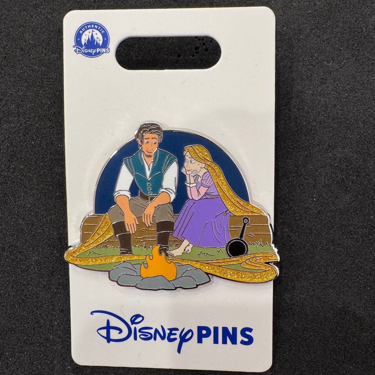 Rapunzel & Flynn Rider Campfire Tangled Pin