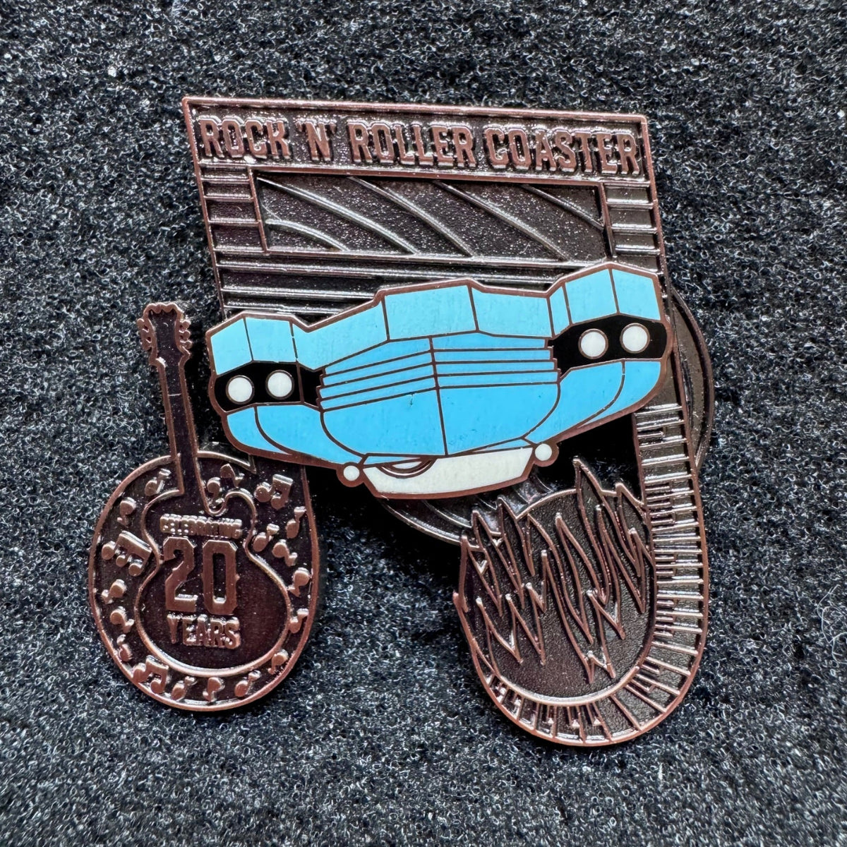 Rock n Roller Coaster 20th Anniversary Pin