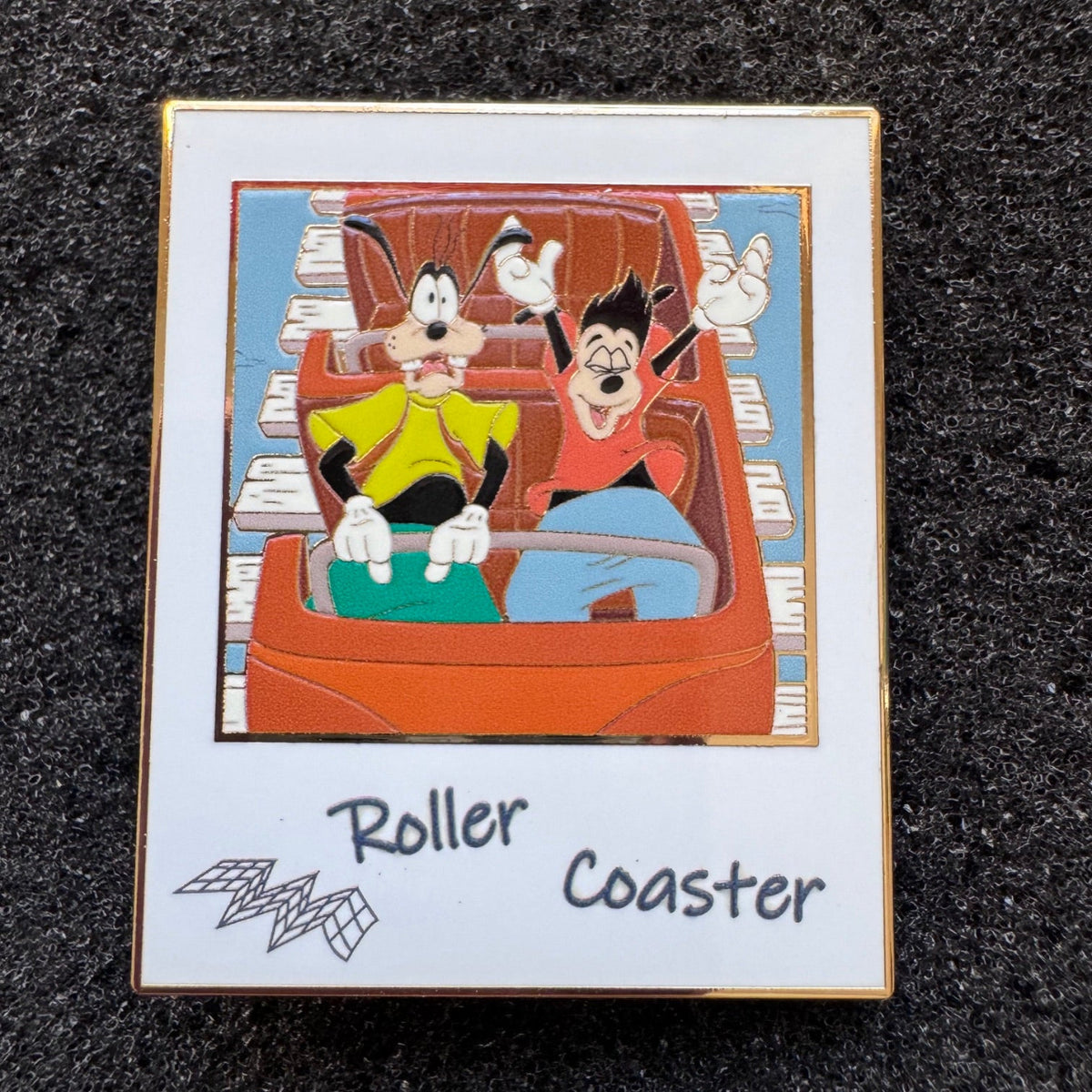 Roller Coaster A Goofy Movie Polaroid Picture Blind Box Pin