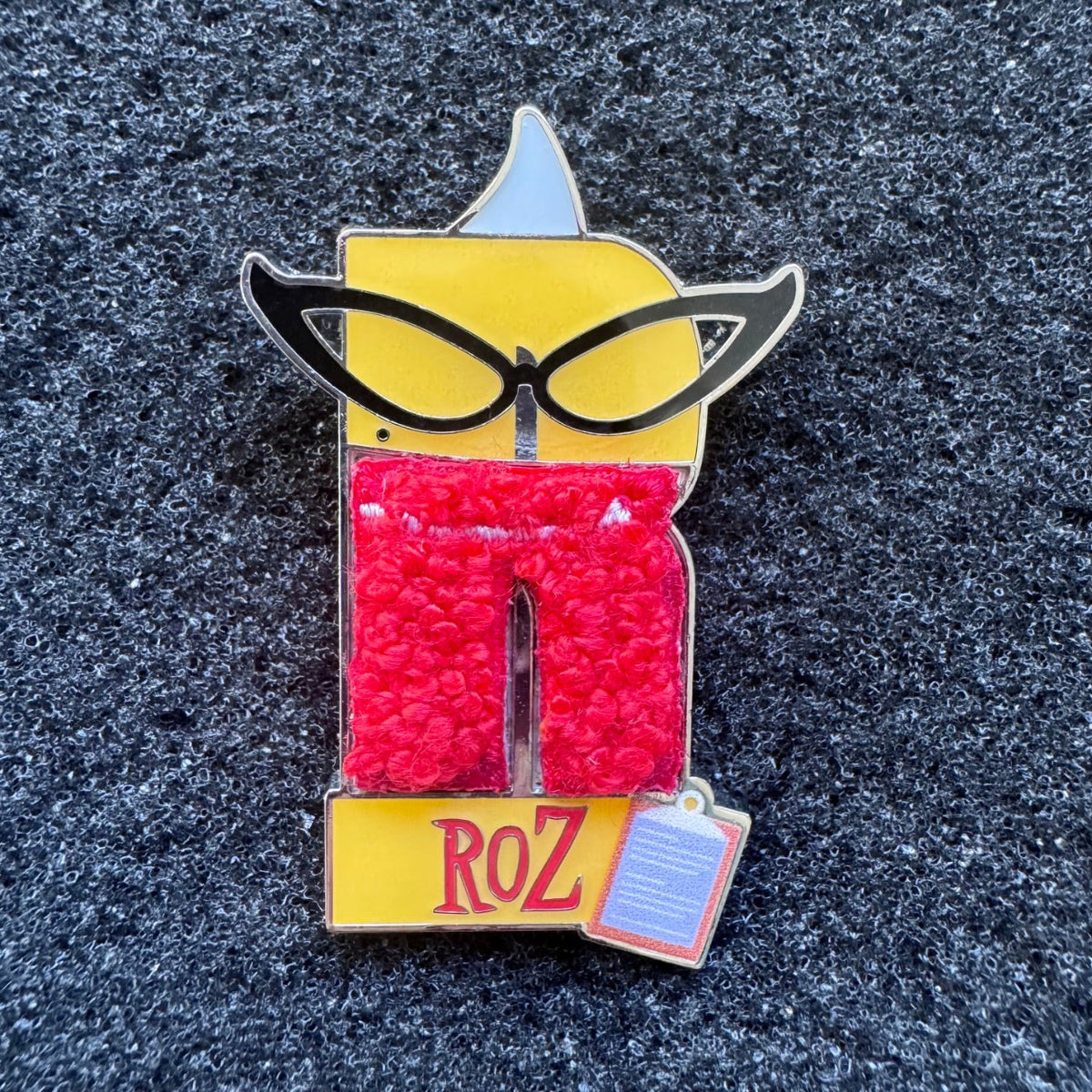Roz Monsters Inc Letter Patches Pin