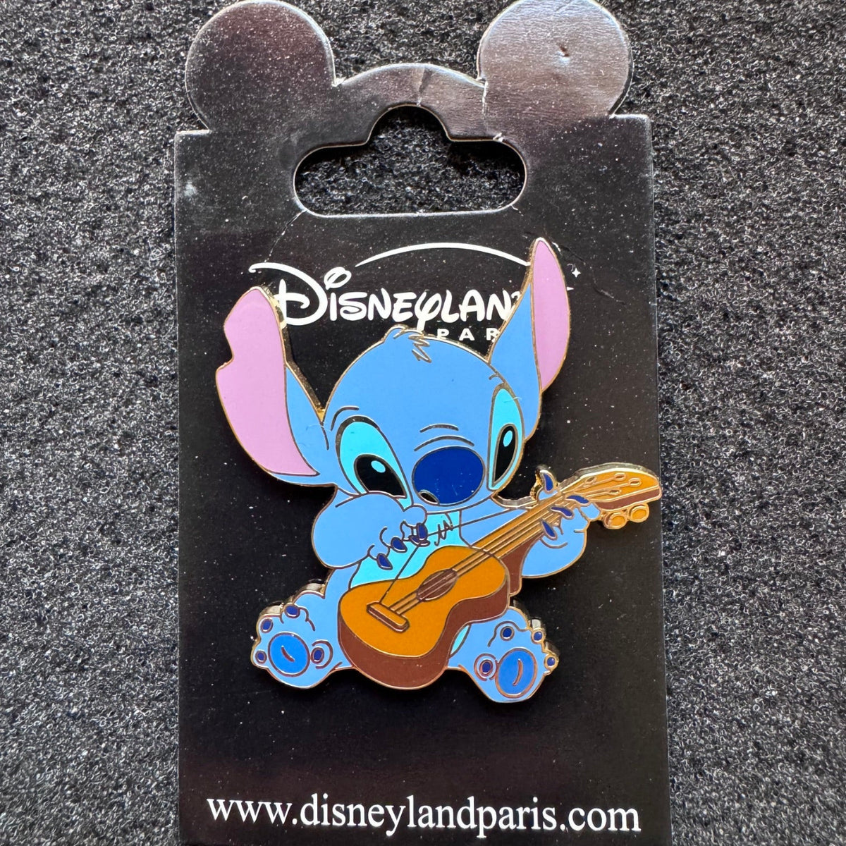 Stitch Playing Ukulele Pin