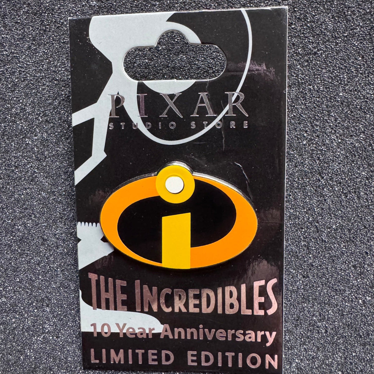 The Incredibles Logo 10th Anniversary Disney Pixar Studios Pin