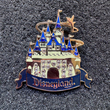 Tinker Bell Gold Jeweled Disneyland Castle Pin