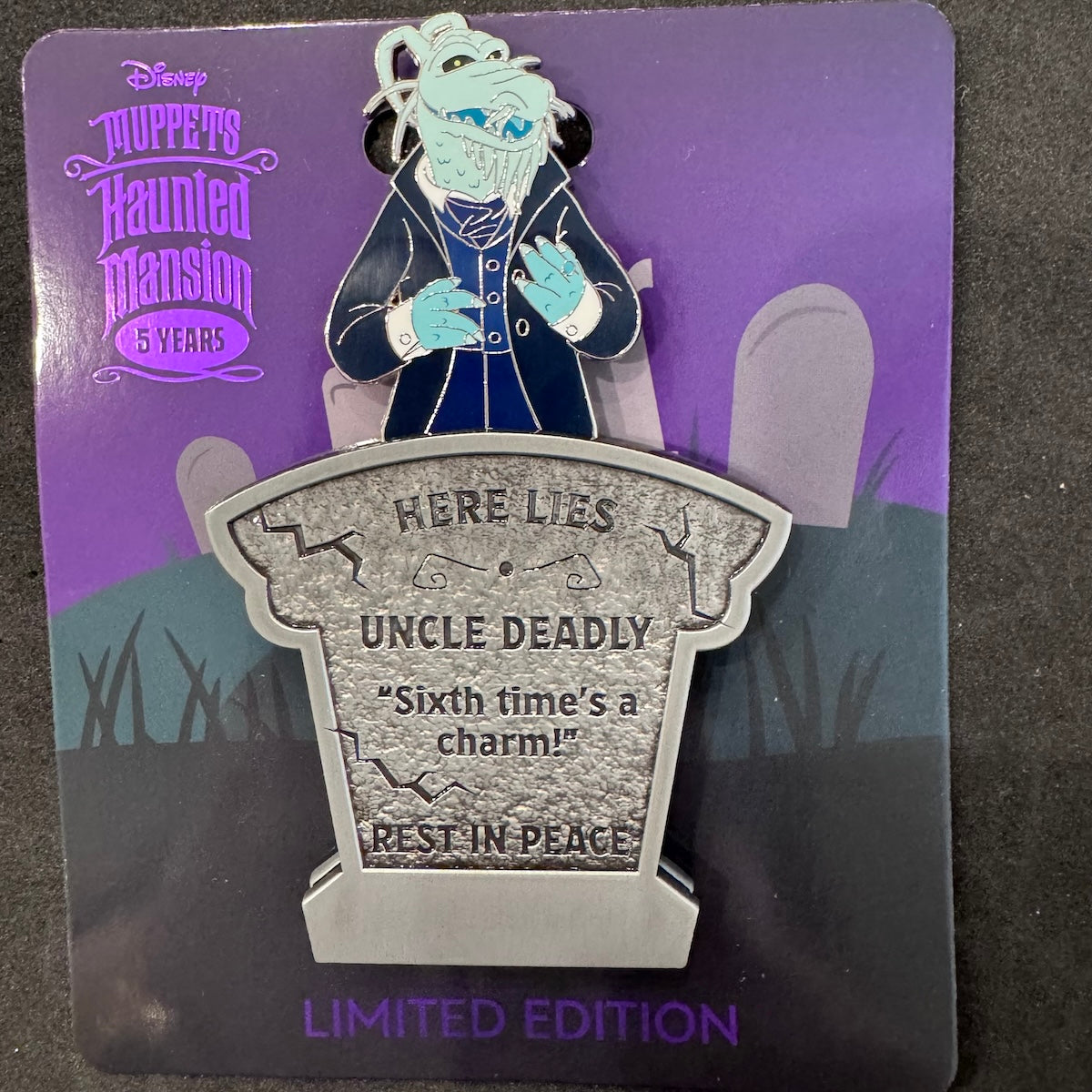 Uncle Deadly Muppets Haunted Mansion WDI Pin