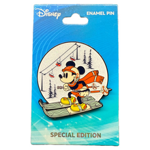 Mickey Mouse Skiing Glitter Pin at DPB Store