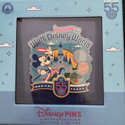 Walt Disney World 55th Anniversary Mini Jumbo Pin