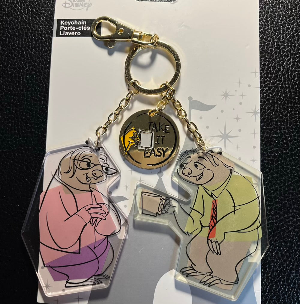 Zootopia Priscilla & Flash Keychain