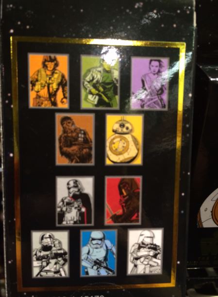 Back of The Force Awakens Pin Collection Box