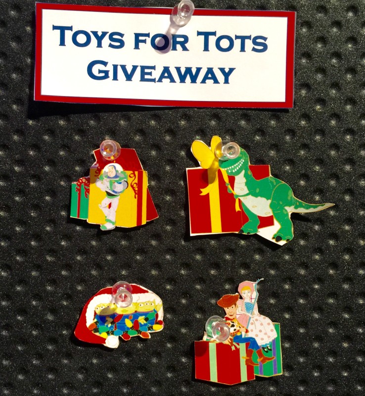 Toys for Tots 2015 Disney Pins
