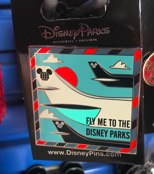 Fly Me To The Disney Parks Pin