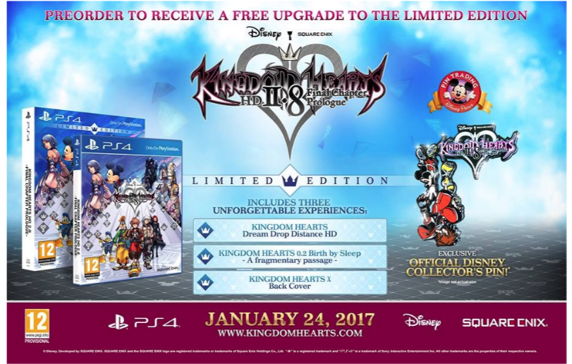 kingdom hearts deluxe limited edition